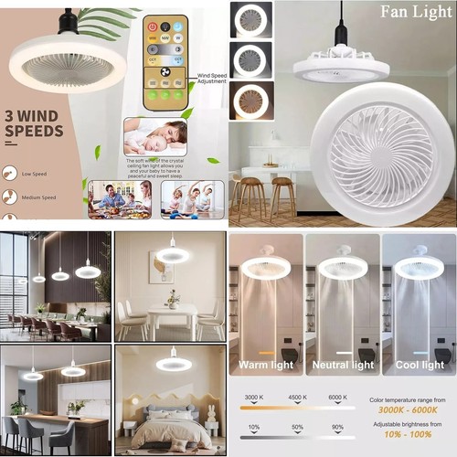 Led ceiling light fan 1 - light, in
